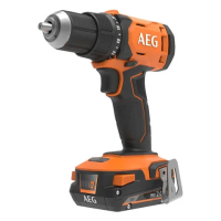 Дрель-шуруповерт аккумуляторная, 18 В, 60 Нм, Li-ion 2х2 Ач, AEG BS18G4-202C, 4935478630