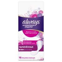 Прокладки ежедневные Always удлиненные, 16шт