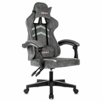 Кресло компьютерное BRABIX 'Shooter GM-123', 2 подушки, ткань, серое, 533192
