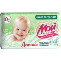 Мыло туалетное Мой Малыш Детское с экстрактом ромашки гипоаллергенное, 100г