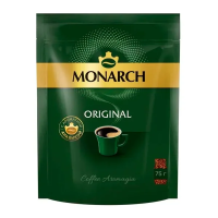 Кофе растворимый Jacobs Monarch Original 75г, пакет