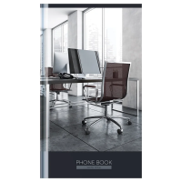 Телефонная книга А5, 80л., 7БЦ, OfficeSpace 'Офис. Открытое пространство', выборочный УФ-лак, с высечкой