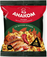 Лапша быстрого приготовления Анаком с острой курицей, 90г