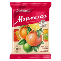 Мармелад Ударница ассорти, с витамином С, 275г