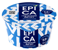 Йогурт Epica греческий натуральный без сахара 2.5%, 130г
