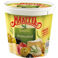 Майонез Махеевъ Оливковый, 800г, 50.5%, ведро