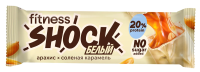 Батончик протеиновый Fitness Shock белый с карамелью и арахисом, 50г