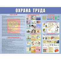 Плакат информационный Охрана труда, 920х800мм