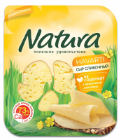 Сыр Natura Сливочный полутвердый нарезка 45%, 300г