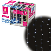 Гирлянда светодиодная Золотая Сказка Штора 3х2м, 144 LED, холодный белый свет
