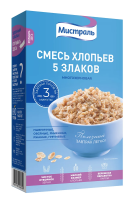 Смесь хлопьев Мистраль 5 злаков, 400г