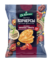 Чипсы кукурузно-рисовые Dr. Korner Вяленые томаты и бальзамик, 50г
