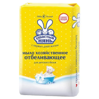 Мыло хозяйственное Ушастый Нянь детское, 180г, С отбеливающим эффектом
