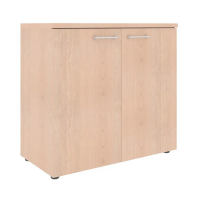 Шкаф низкий Skyland Xten XLC 85.1, бук тиара, 856х432х820мм, с глухими малыми дверьми, с топом
