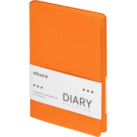 Ежедневник недатированный ATTACHE Soft touch А5,140х200мм, 136л,оранжевый