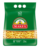 Макароны Makfa спирали высший сорт, 3кг