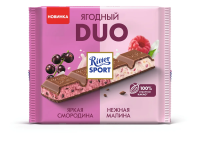 Шоколад Ritter Sport Duo молочный ягодный, 218г