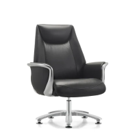 Кресло HAWASAN (ХАВАСАН) PREMIUM EX-801, до 200 кг, алюминий, экокожа, черное, 533235