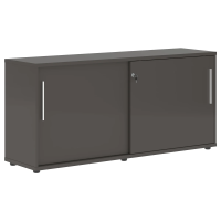 Шкаф низкий с дверьми купе ELC 1643 Мокко/Белый/Мокко 1606х430х750 EDIS