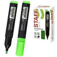 Текстовыделитель Staff Stick зеленый, 1-4мм, скошенный наконечник