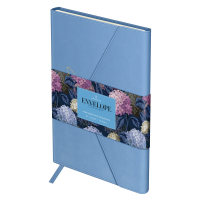 Ежедневник недатированный, А5, 136л., твердый переплет, кожзам, Greenwich Line 'Envelope. Lavender', на кнопке