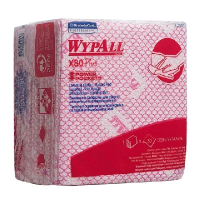 Протирочные салфетки Kimberly-Clark WypAll Х80 Plus, 30шт, 35х34см, красные, 19127