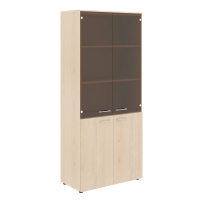Шкаф высокий Skyland Wave WHC 85.2, бук тиара, 856х432х1949мм, комбинированный с топом