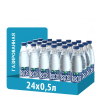 Вода BonaAqua питьевая газированная, 500мл x 24 шт