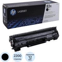 Картридж лазерный Hp 83X CF283X, черный