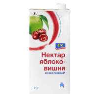 Aro Нектар осветленный яблоко и вишня, 2л