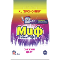 Стиральный порошок Миф 3в1 Свежий цвет 4кг