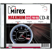 Диск CD-R Mirex 700Mb, 52x, Slim Case