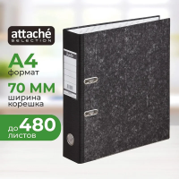 Папка-регистратор А4 Attache Strong Line черная, 75 мм, ПВХ