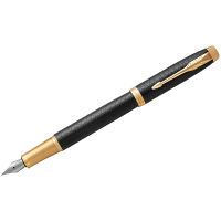 Перьевые ручки класса Люкс Parker IM Premium F, черный/позолоченный корпус, 1931646