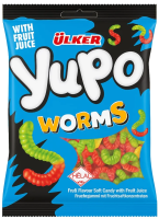 Жевательный мармелад Ulker Yupo с фруктовым соком Червяки, 80г