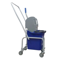 Тележка уборочная Eco-Force 1x25л, с отжимом, ведро синее, 21EF/1