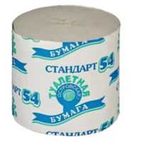 Бумага туалетная бытовая, 54 м, ОСТРОВСКАЯ, без втулки (эконом)