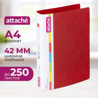 Папка на 2-х кольцах А4 Attache красная, 42мм, d кольца=35мм, F502/07