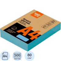 Бумага цветная ProMEGA Jet (А4,80г,голубой интенсив) пачка 500л