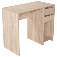 Стол прямой Brabix Scandi CD-017 дуб сонома, 900х450х750мм, 2 ящика