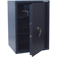 Сейф BRABIX 'КМ-620Т', 620х430х375 мм, 35 кг, ключевой замок + полка, трейзер, крепление к стене, 291167