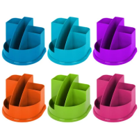 Подставка-органайзер BRAUBERG STYLE COLOR, 5 отделений, 132х122х108 мм, ассорти, 238095, ОР55