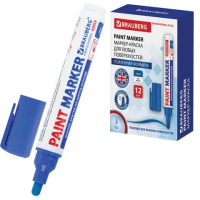 Маркер-краска Brauberg Pro Plus Extra синий, 6мм, нитро-основа