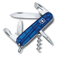 Нож офицерский Victorinox SPARTAN 91мм, прозр. синий