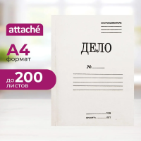 Скоросшиватель картонный Дело белый, А4, 440 г/м2