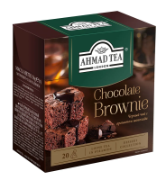 Чай Ahmad Chocolate Brownie с шоколадом, черный, 20 пирамидок