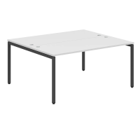 Стол на 2 рабочих места Skyland Xten-S XWST 1614, двухместный, белый/антрацит, 1600х1400х750мм