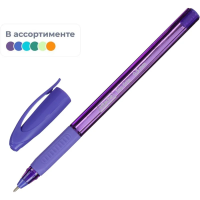 Шариковая ручка Attache Glide Trio Grip синяя, 0.5мм, масляная основа