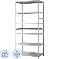 Стеллаж металлический Практик MS Standart 6 полок, 2000х1000х500мм