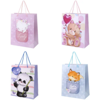 Пакет подарочный (1 штука) 26х13х32 см (L), 'Lovely Animals', ассорти, глиттер, ЗОЛОТАЯ СКАЗКА, 700816